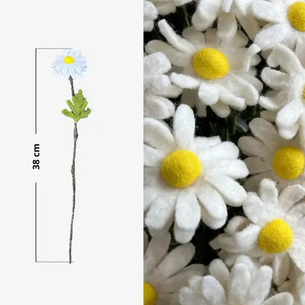 fleur en feutrine marguerite